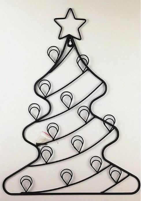 Metal Christmas Tree Wall Art Decoration Gift Present Home Memo Holder JBA3017
