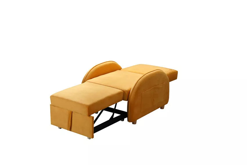 Pull Out Sofabed Single Seater Multi Function Bed Chaise Pocket Sofa ZY-2033