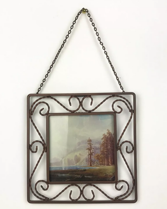4x Vintage Hanging Square Picture Frame Wall Art Decor JBA3059