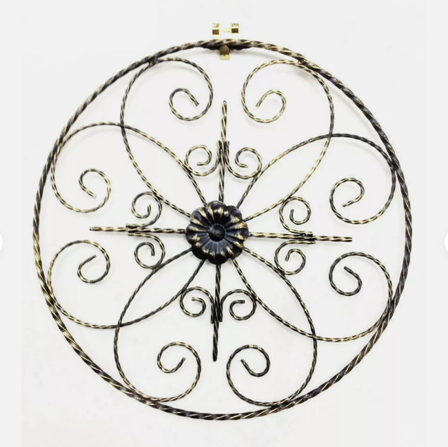 2pcs 36cm Wall Art Decoration Metal Iron Sculptures Home Day Gift 3053