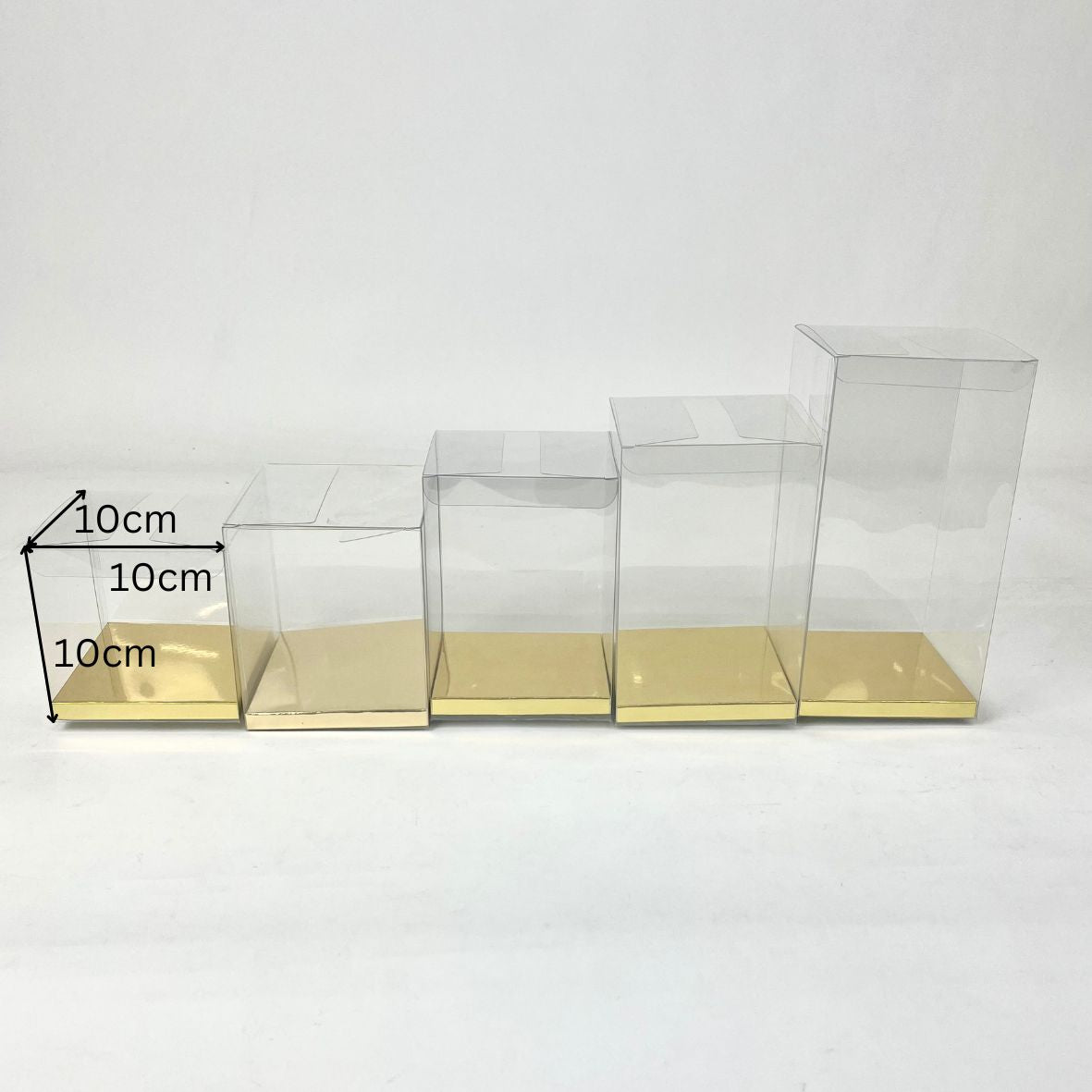 PET Clear Box with 10x10cm Base 120pcs