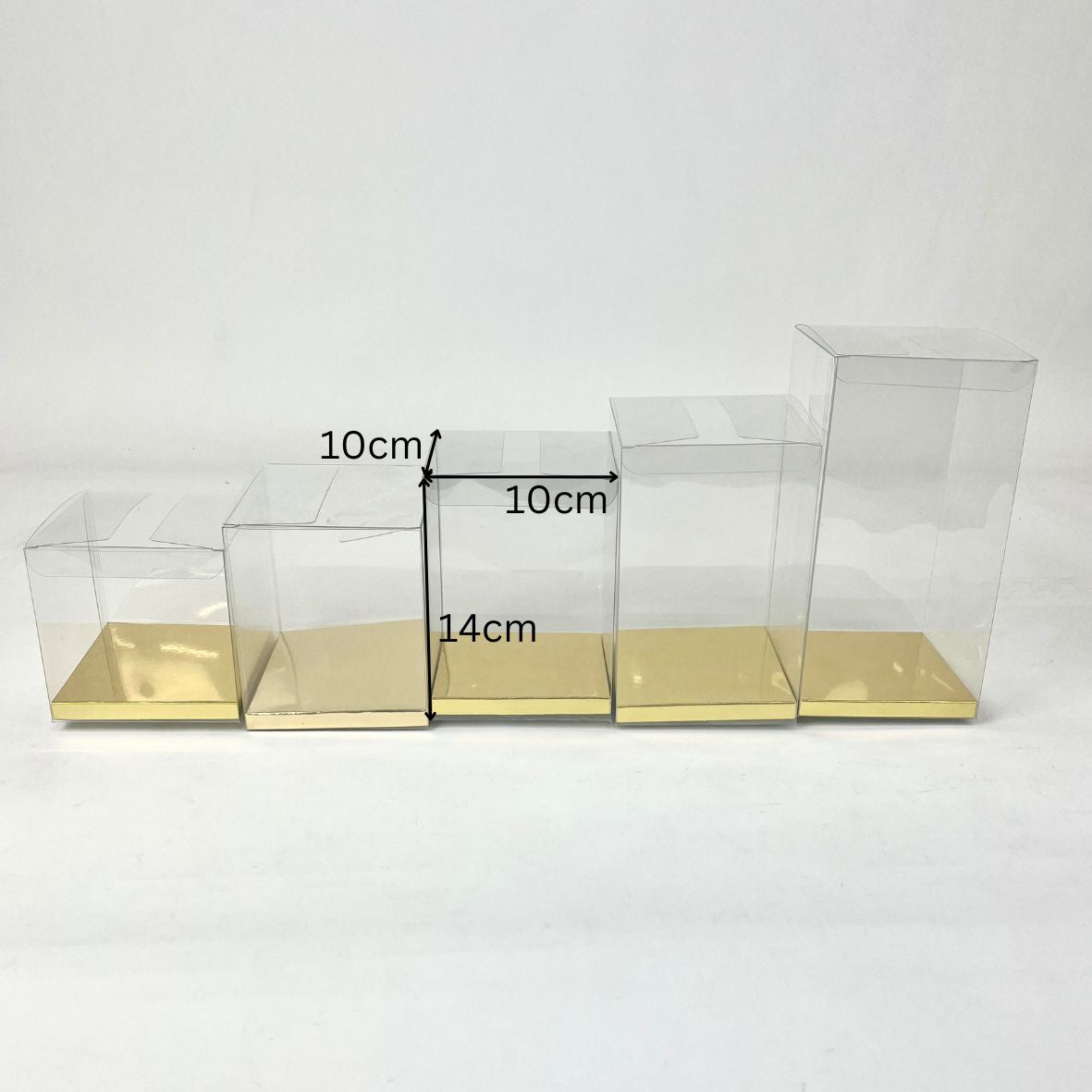 PET Clear Box with 10x10cm Base 120pcs