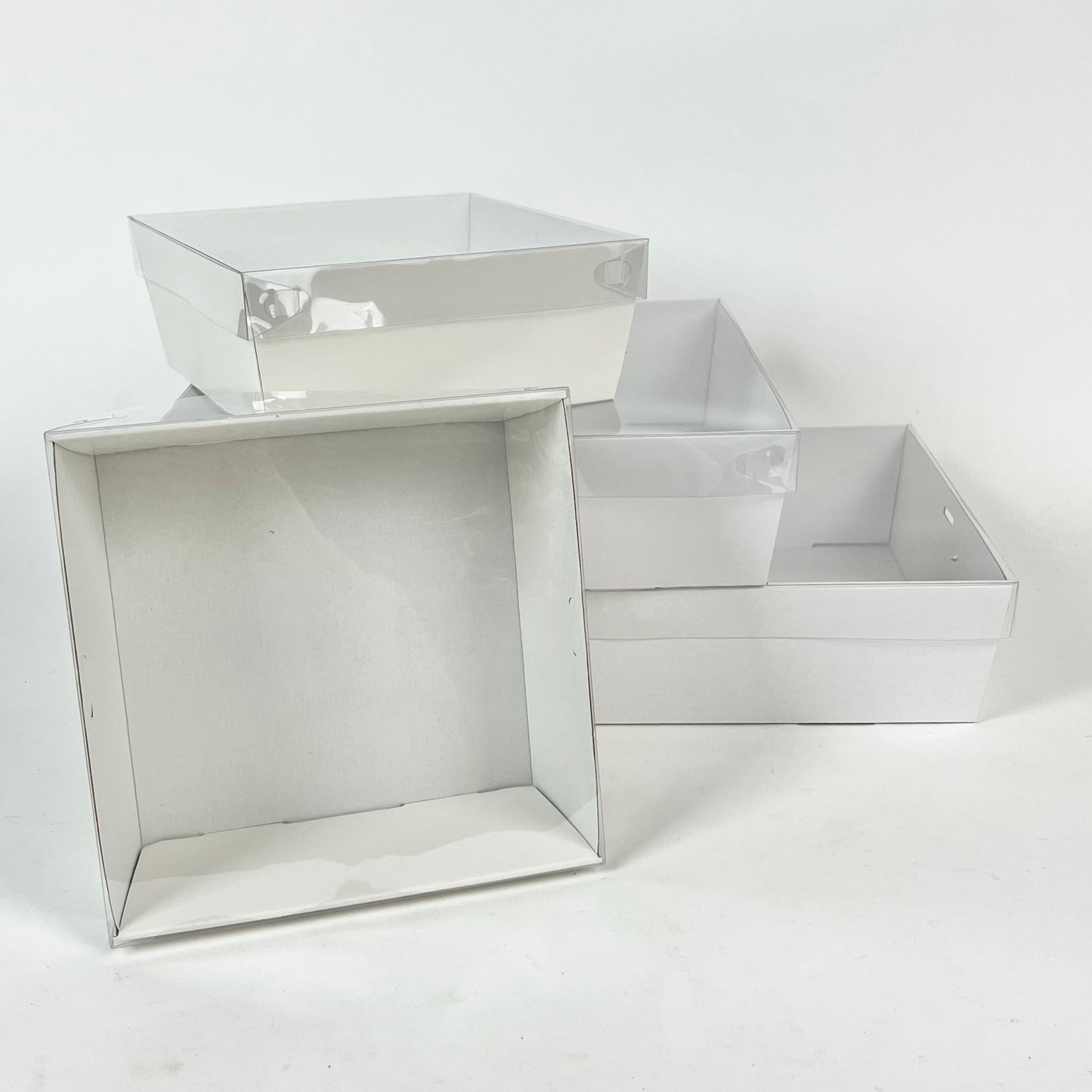 Gazing box -  White with clear lid