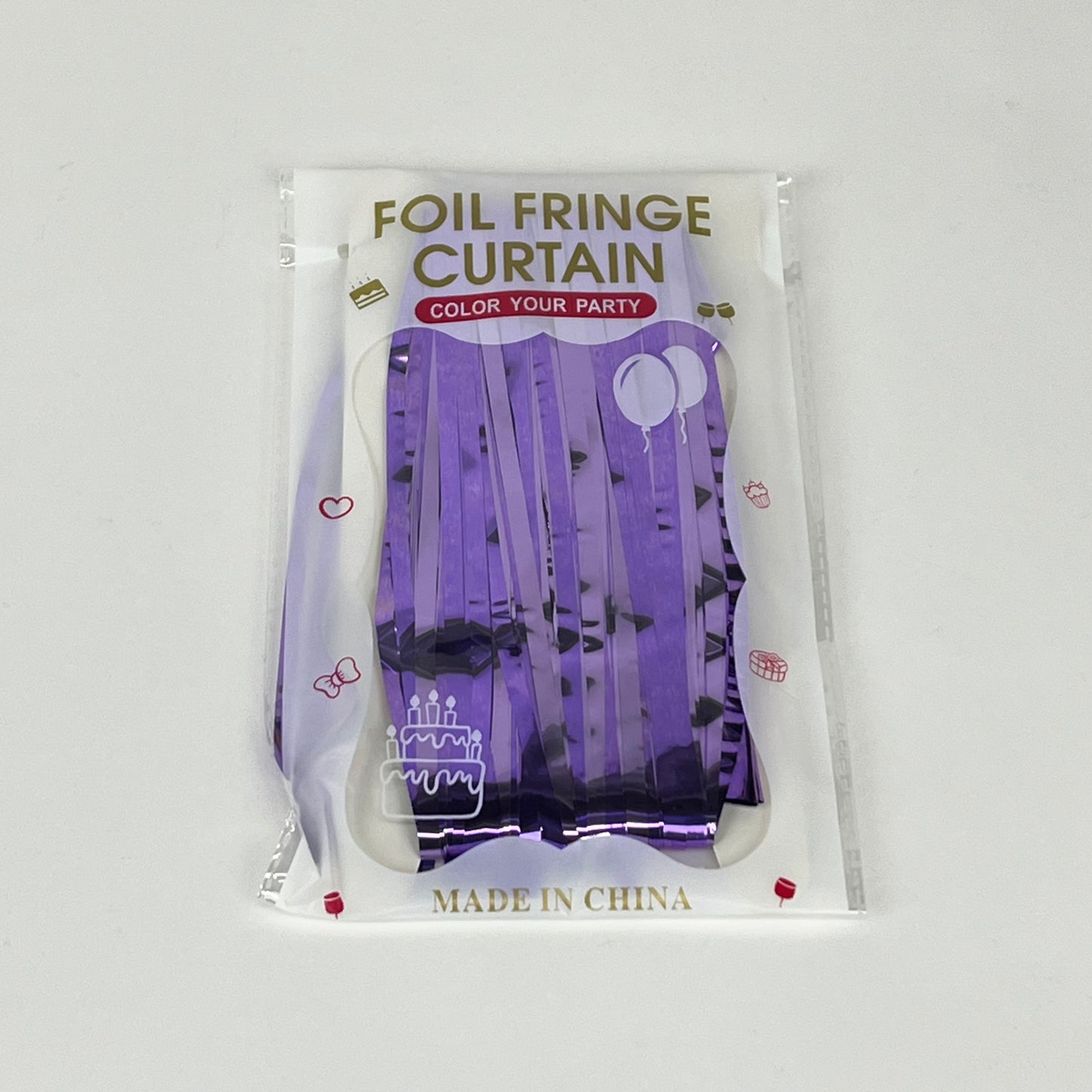 Foil fringe curtain