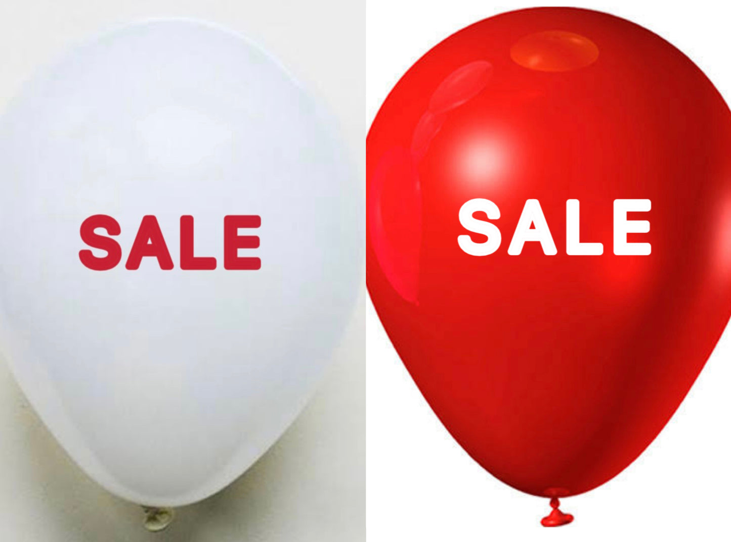 Balloon with “sale”