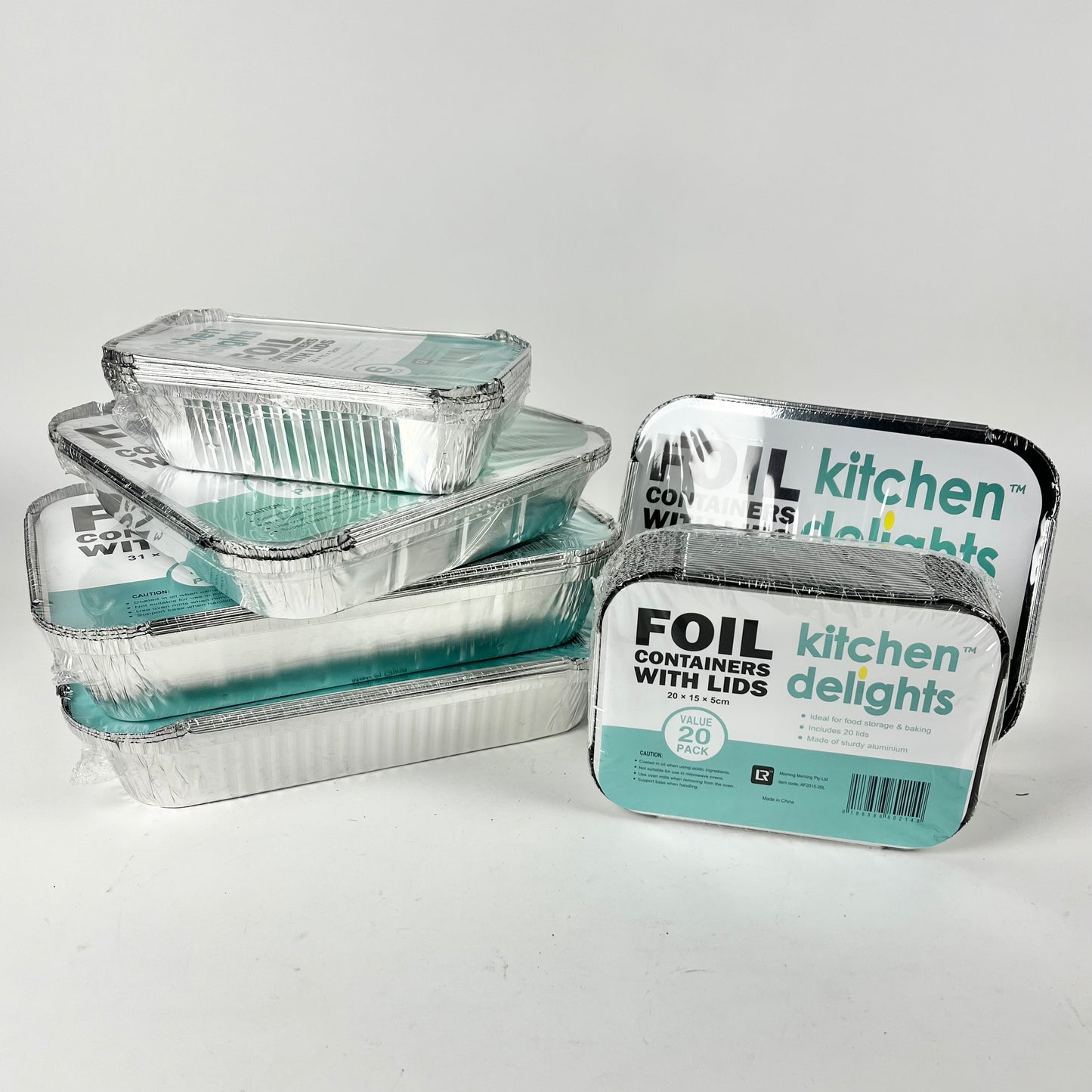 Foil containers with lids