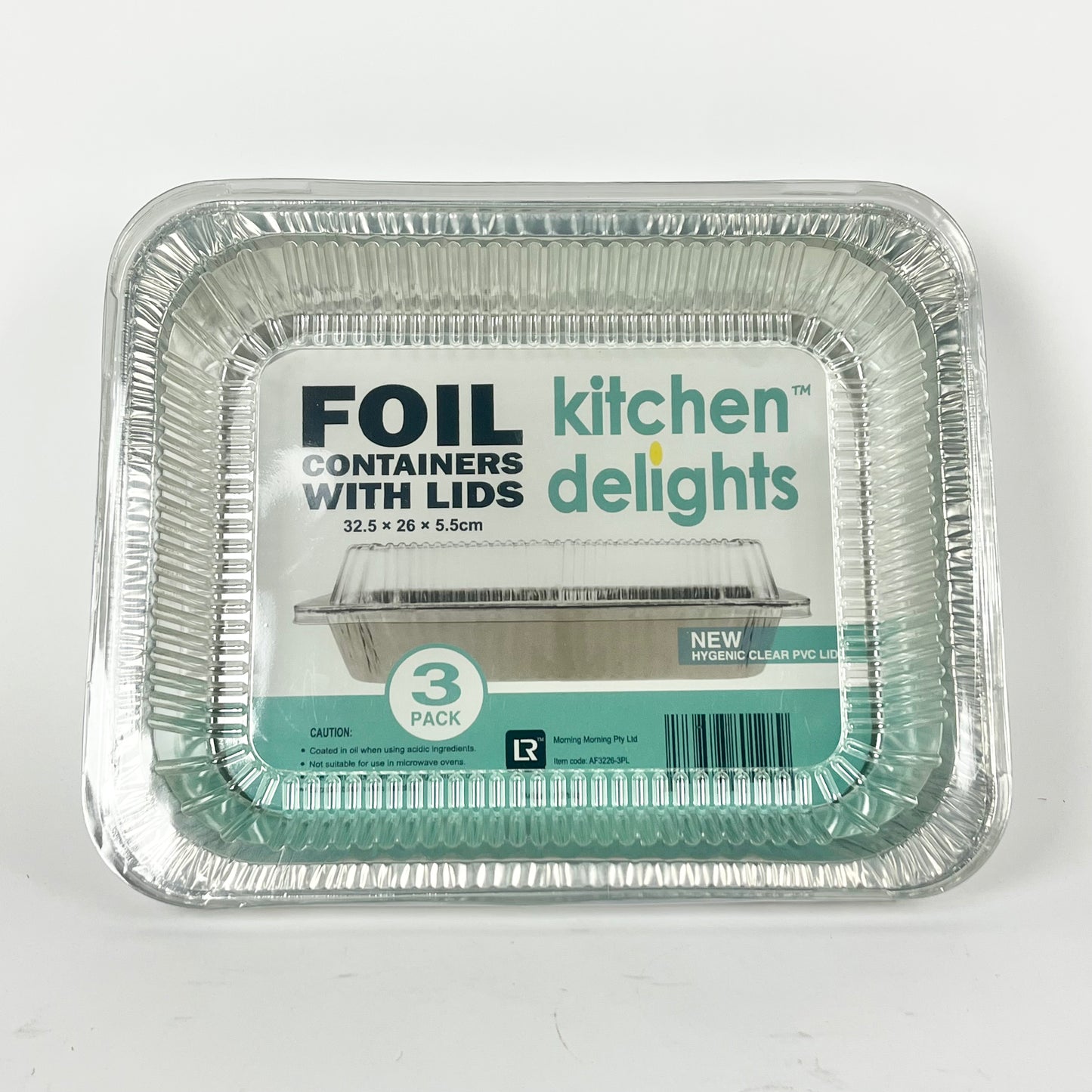 Foil containers with lids