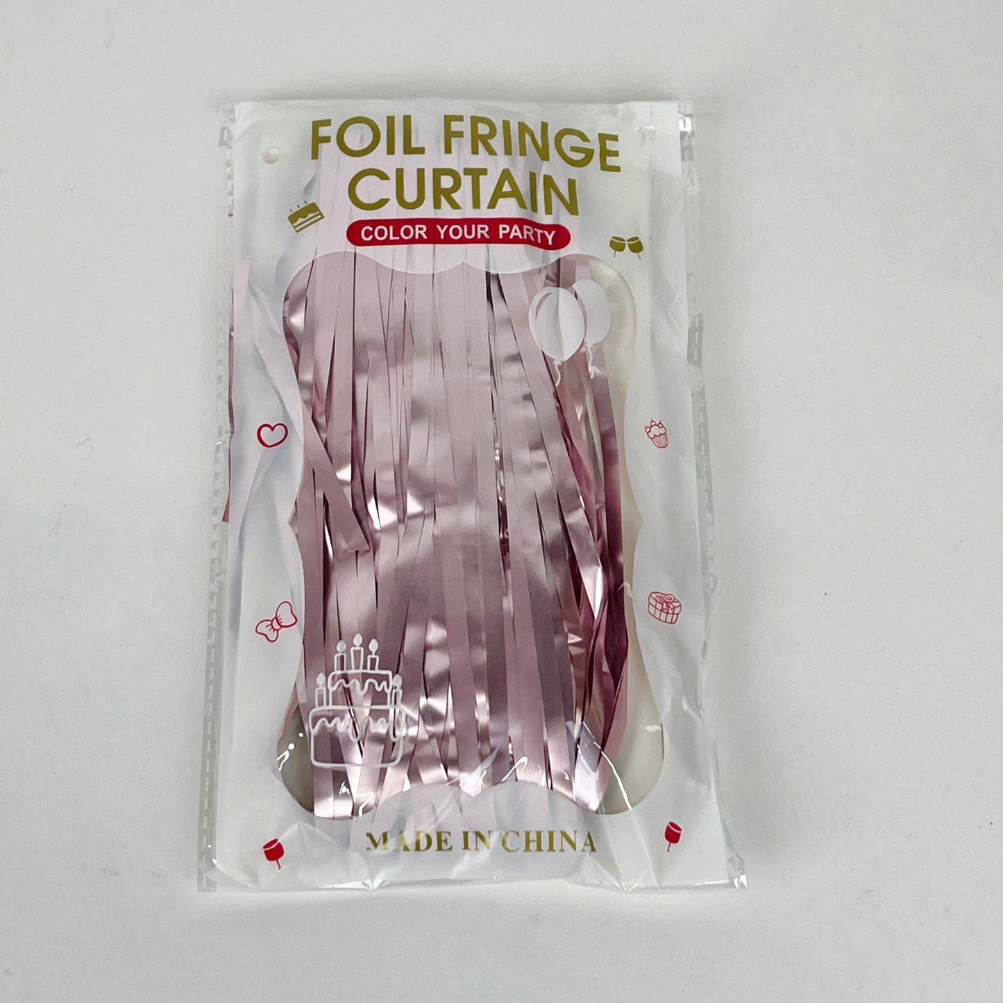 Foil fringe curtain