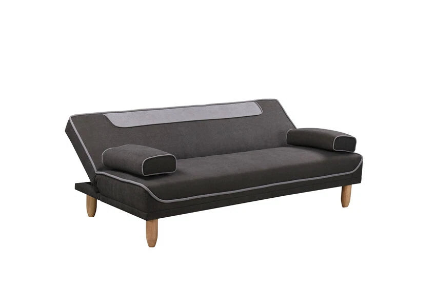 3 Seater Sofabed 2 Color Piping Design Solid Wood Base Sofa Bed Living ZY-2031