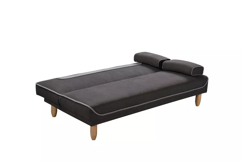 3 Seater Sofabed 2 Color Piping Design Solid Wood Base Sofa Bed Living ZY-2031