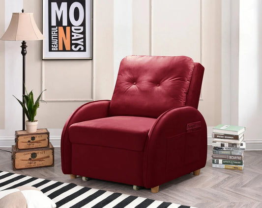 Pull Out Sofabed Single Seater Multi Function Bed Chaise Pocket Sofa ZY-2033